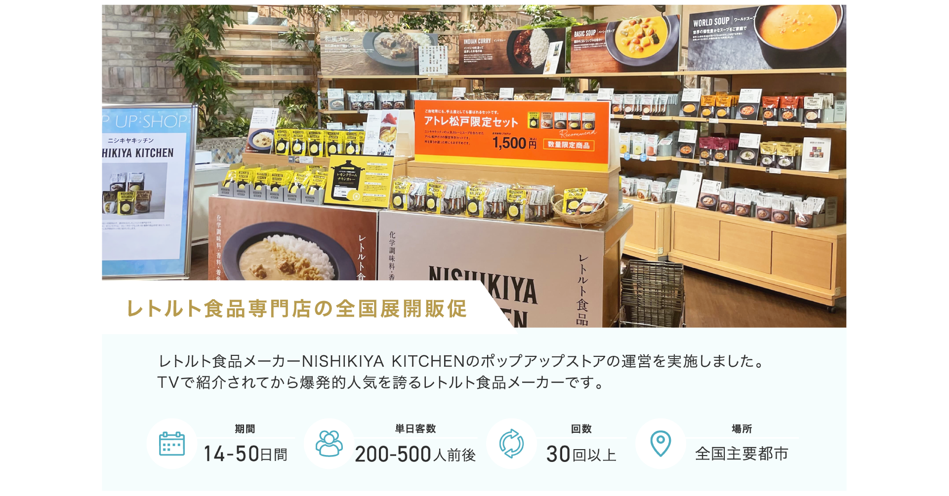レトルト職人専門店の全国展開販促