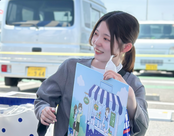 サンプリングを行うスタッフ