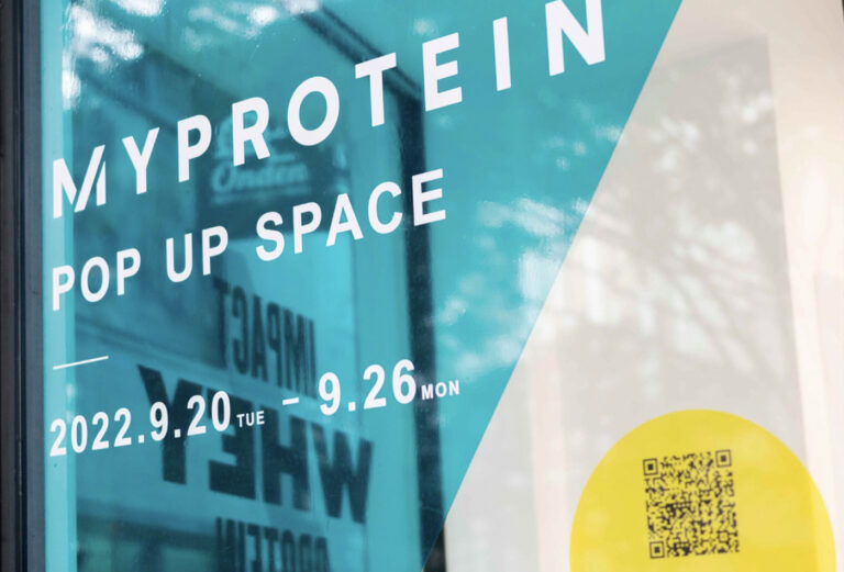 マイプロテイン様 POP UP STORE（壁面グラフィック）