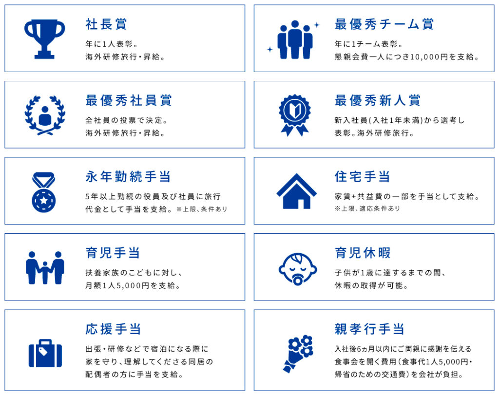 Dr.ストレッチ採用情報｜福利厚生制度