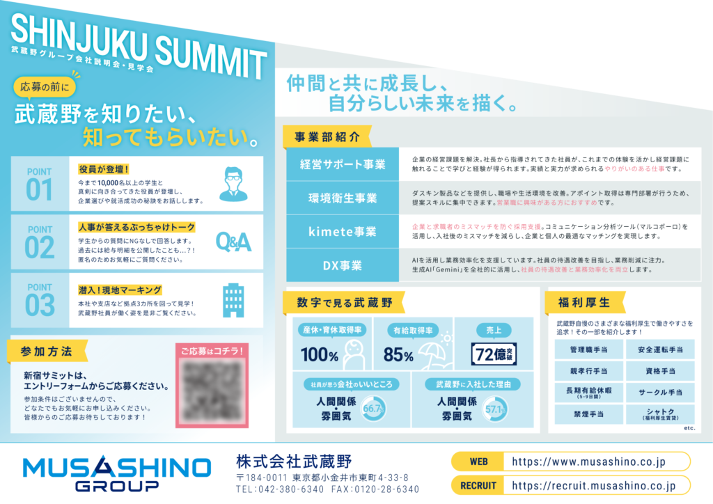 オープンカンパニーチラシ